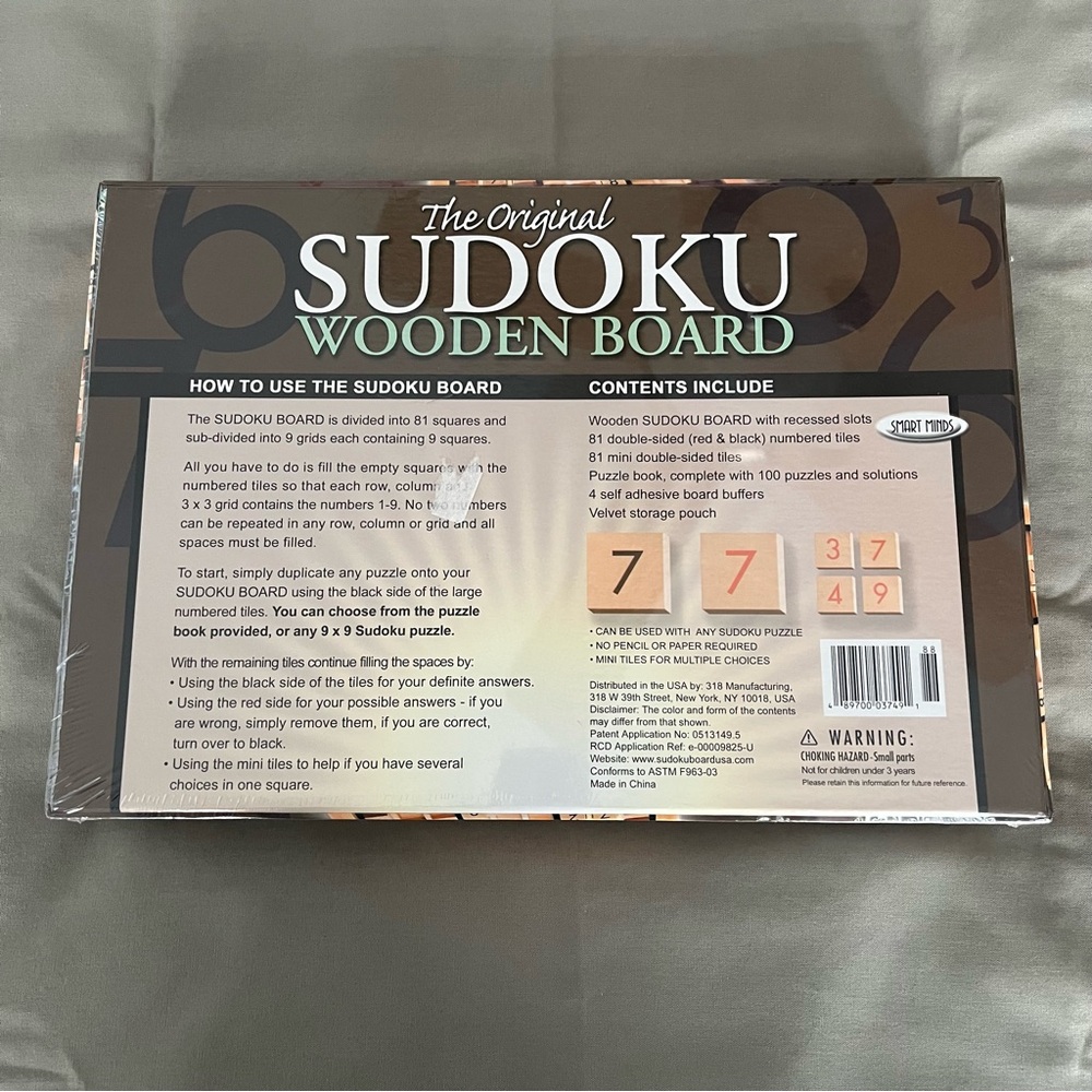 The Original Sudoku Wooden Board Game - Picture 2 of 5